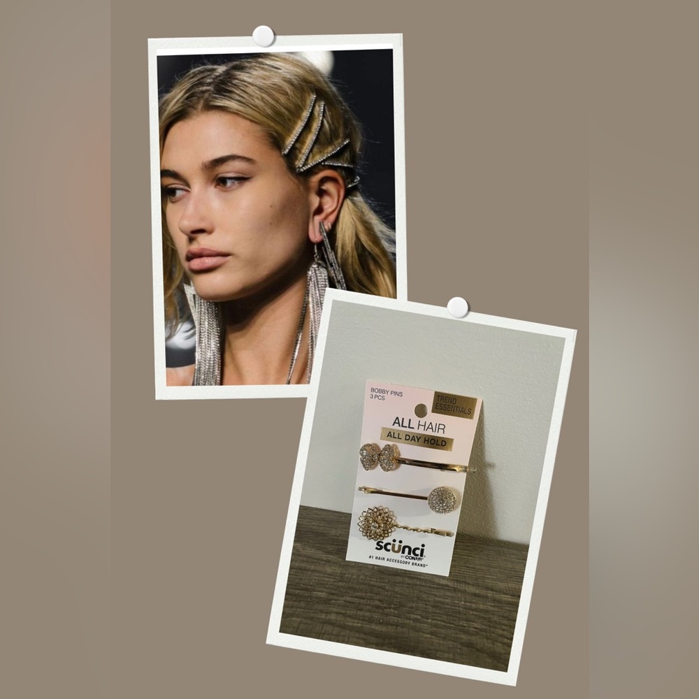 Scunci Gold and Silver Bobby Pins Set